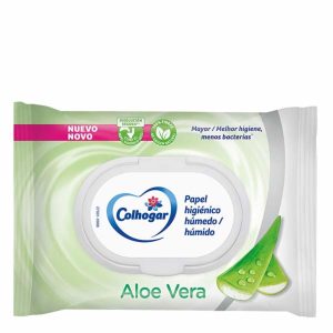 Papel higienico humedo COLHOGAR aloe 42uds