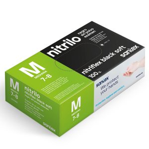 Santex Guantes Nitrilo Negro 100 Unidades