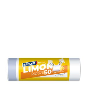 Saplex Bolsa Basura Limón Blanca 50 Litros