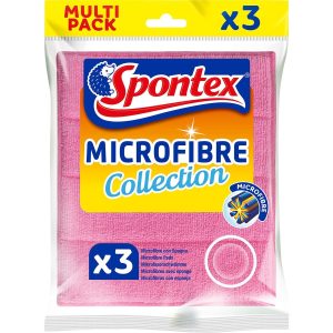 Spontex Bayeta Microfibra con Esponja 3 Unidades