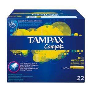 Tampón Tampax Compak Regular 22 Unidades