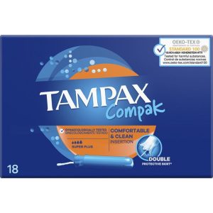 Tampón Tampax Compak Super Plus 18 Unidades