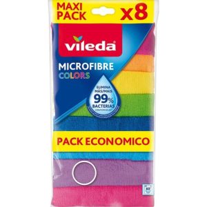 Vileda Microfibra Colors bayeta multipack 8 unidades 30 x 30 cm