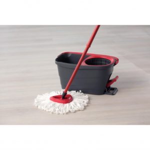 Vileda Turbo Smart Cubo con escurridor + palo + cabezal de microfibras