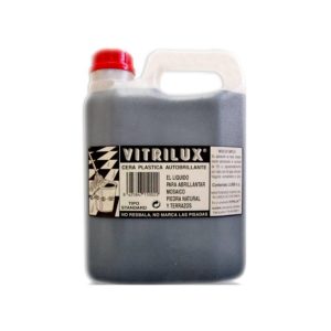 Vitrilux Cera plástica autobrillante negra para suelos 2 litros