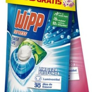 Wipp Detergente Power Caps+ Detergente Explosión Floral Gratis