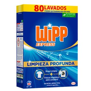 Wipp Expres Detergente en Polvo 80 Lavados 4 Kg